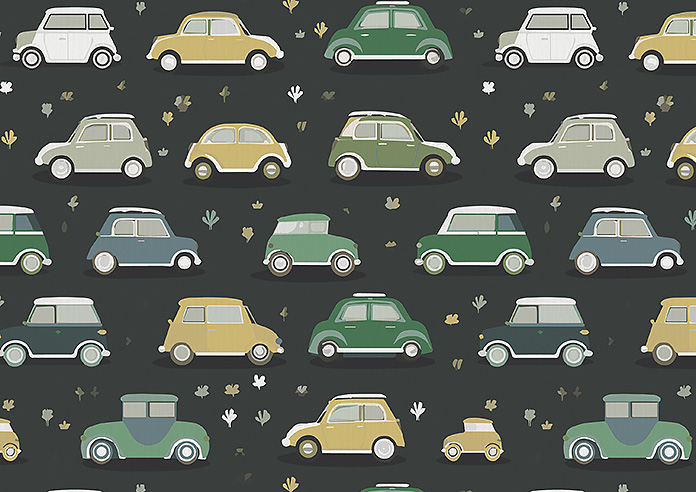 Roadtrip, Forest Green - Twist&Fit Roman Blind - Image 7